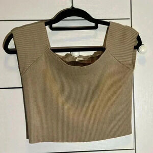 American threads ribbed blouse top